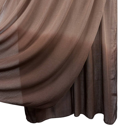 Modal Ombre-Dip Hijab: Braun mit Hellbraun