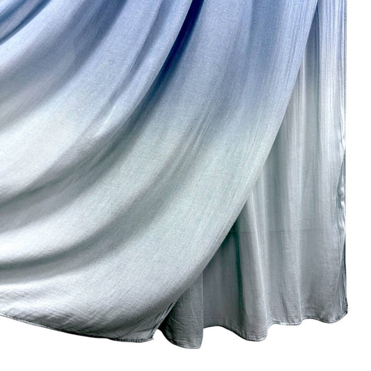 Modal Ombre-Dip Hijab: Babyblau mit Minze
