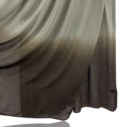 Modal Ombre-Dip Hijab: Braun mit Hellbraun