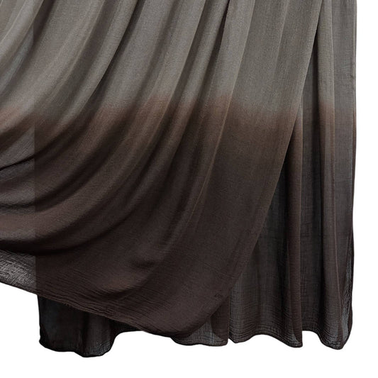 Modal Ombre-Dip Hijab: Kaffee mit Braun
