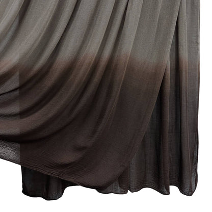 Modal Ombre-Dip Hijab: Braun mit Hellbraun